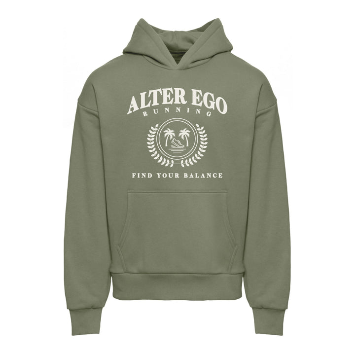 Sweatshirt Varsity Logo Olive